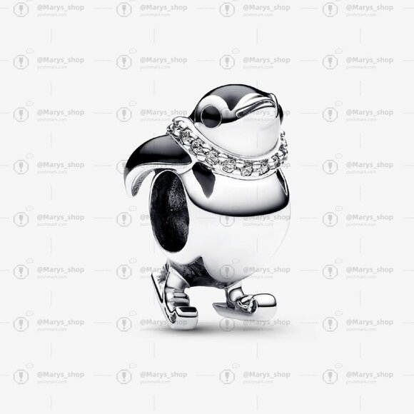 Pandora Skiing Penguin Charm|Pendant - Picture 1 of 2